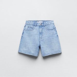 Zara High-Waisted Mom Fit Shorts